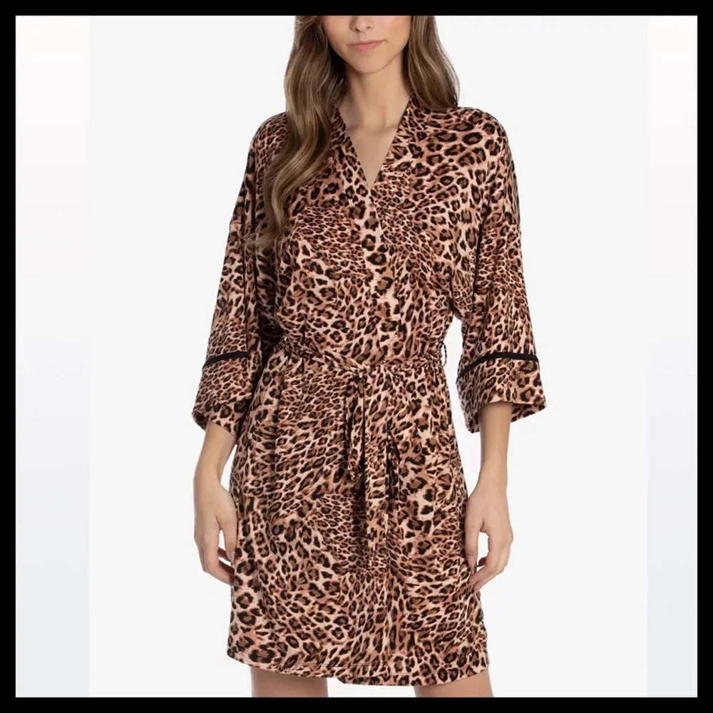 LINEA DONATELLA New Tigertail Animal Print Wrapper - Picture 2 of 4